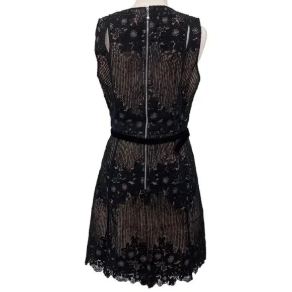 Foxiedox Asha Embroidered Lace A-Line Dress NWT Sz L - Picture 5 of 12